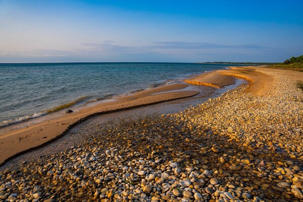 Vlak bij het strand