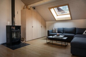 Fernseher, Kamin, DVD-Player