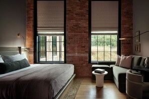 Standard Room, 1 King Bed | Frette Italian sheets, premium bedding, down comforters, pillowtop beds - Rivet House (Athens)