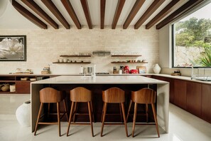 Fridge, microwave, oven, stovetop - Couture Villa Art - Chef- Full Concierge Services (Tulum)