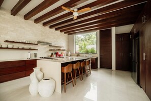 Fridge, microwave, oven, stovetop - Couture Villa Art - Chef- Full Concierge Services (Tulum)