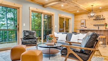 Smart TV, fireplace, video games