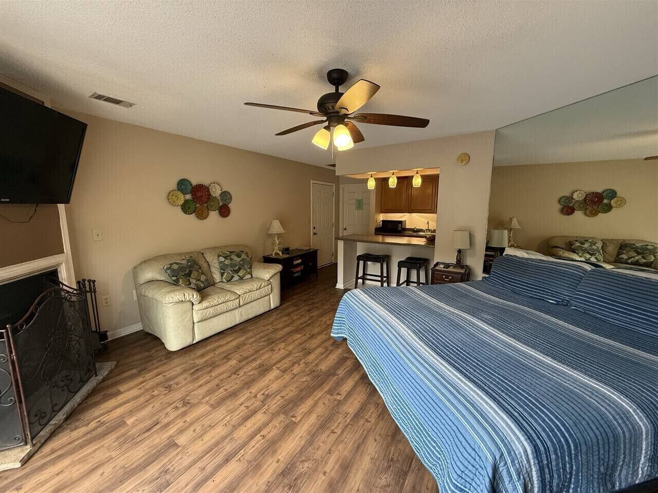 1 غرفة نوم وواي فاي وملاءات أسرّة