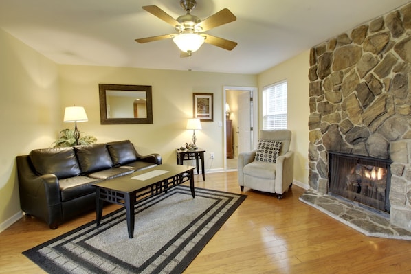 TV connectée, cheminée