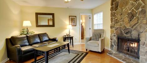 TV connectée, cheminée