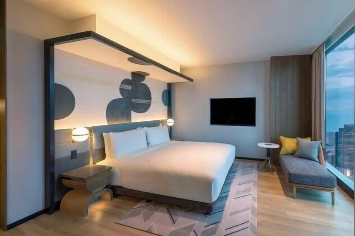 Literie de qualité supérieure, couette en duvet d'oie, minibar