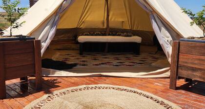 Amazing glamping experience overlooking the countryside and lake. Pet friendly!