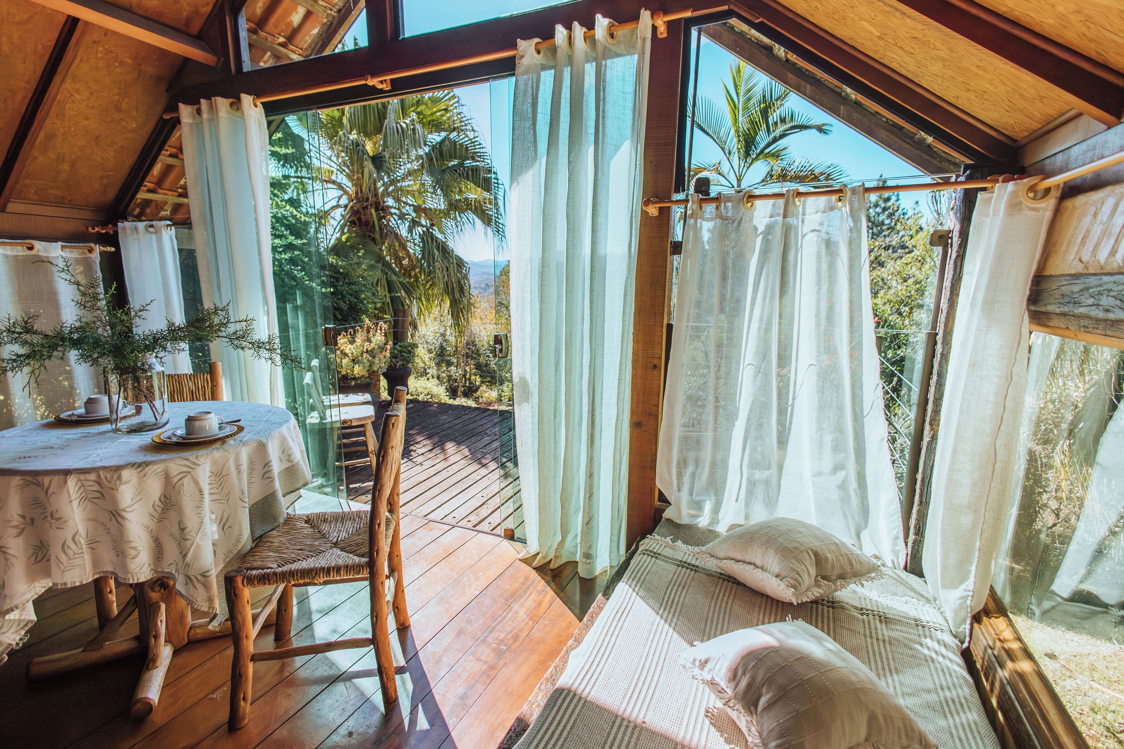 Cabana Pedra do Bau com Hidro e Sauna | Sala de estar