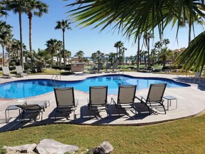 A heated pool