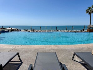 Una piscina riscaldata