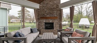 Lakeside Retreat with Golf Cart, Game Room, Fireplace, Pool