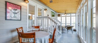 Backyard, Deck & Fire Pit: Conroe Getaway