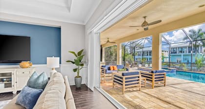 Luxe, waterfront home with pool, spa, dock & gorgeous backyard