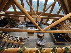 Smart TV, fireplace, video games, table football