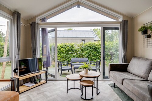 Modern chalet at the forest