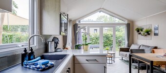 Modern chalet at the forest