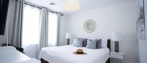 3 slaapkamers, een strijkplank/strijkijzer, wifi, beddengoed