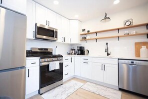 Fridge, microwave, oven, stovetop - Fully renovated 3 Bedroom 2 bath  apartment 1.5 blocks from the beach (Wildwood)