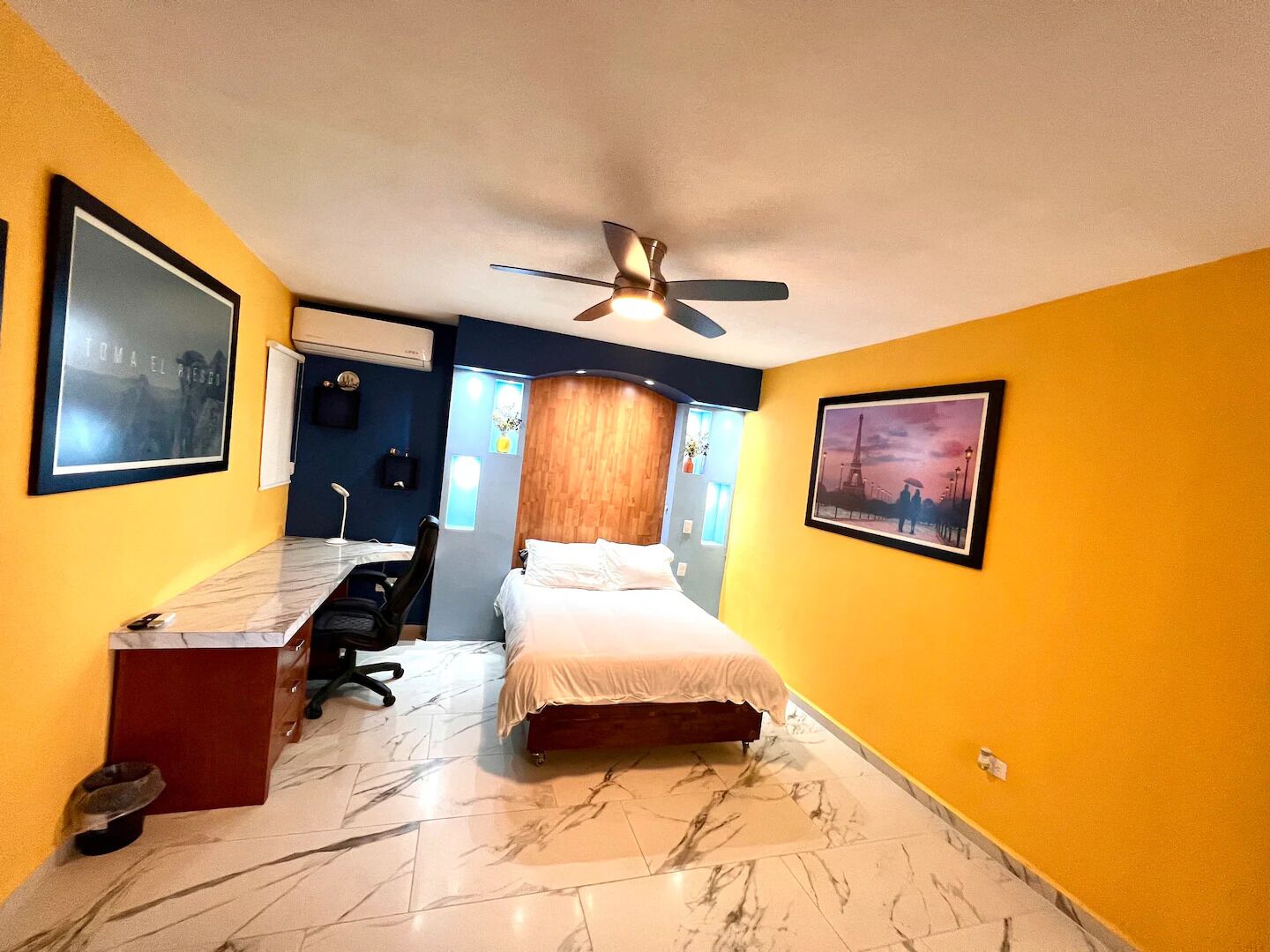 3 slaapkamers, een bureau, een strijkplank/strijkijzer, gratis wifi