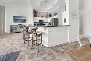 Fridge, microwave, oven, stovetop - Silver Shells St. Croix 206 | Massive Balcony, Gulf Views + Resort Access (Destin)