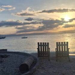 Private beach, white sand