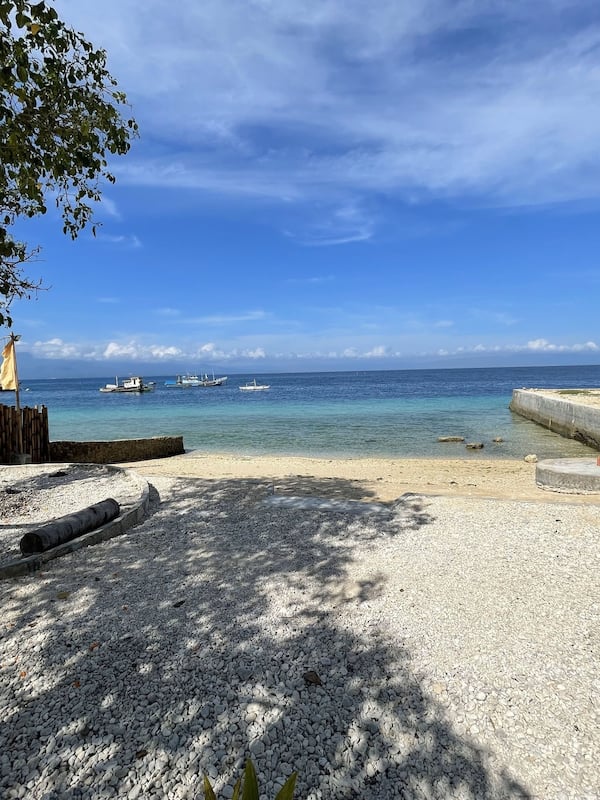 Private beach, white sand