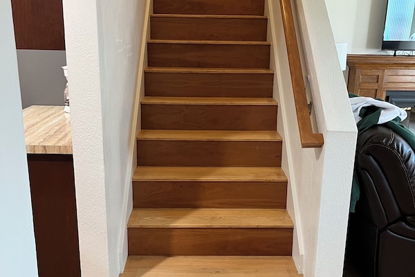 Steps to upstairs Master Bedroom