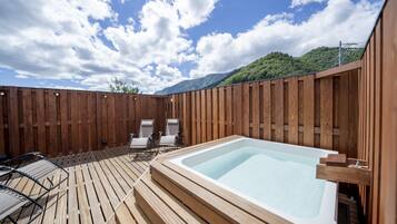 Family Quadruple Room, Multiple Beds, Mountain View | Down duvets, individually decorated, individually furnished