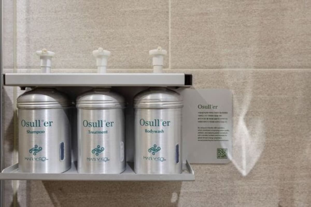 Bathroom amenities | Shower, hair dryer, bidet, towels