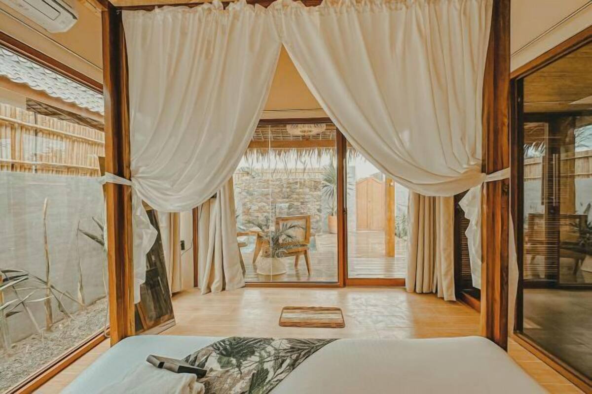 1 habitación, sábanas de algodón egipcio y ropa de cama de alta calidad