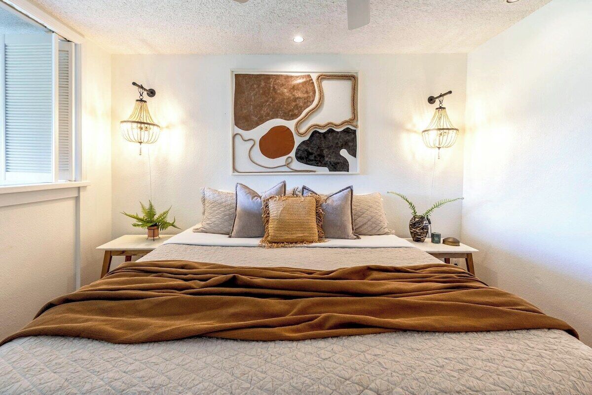 2 bedrooms, desk, iron/ironing board, free WiFi