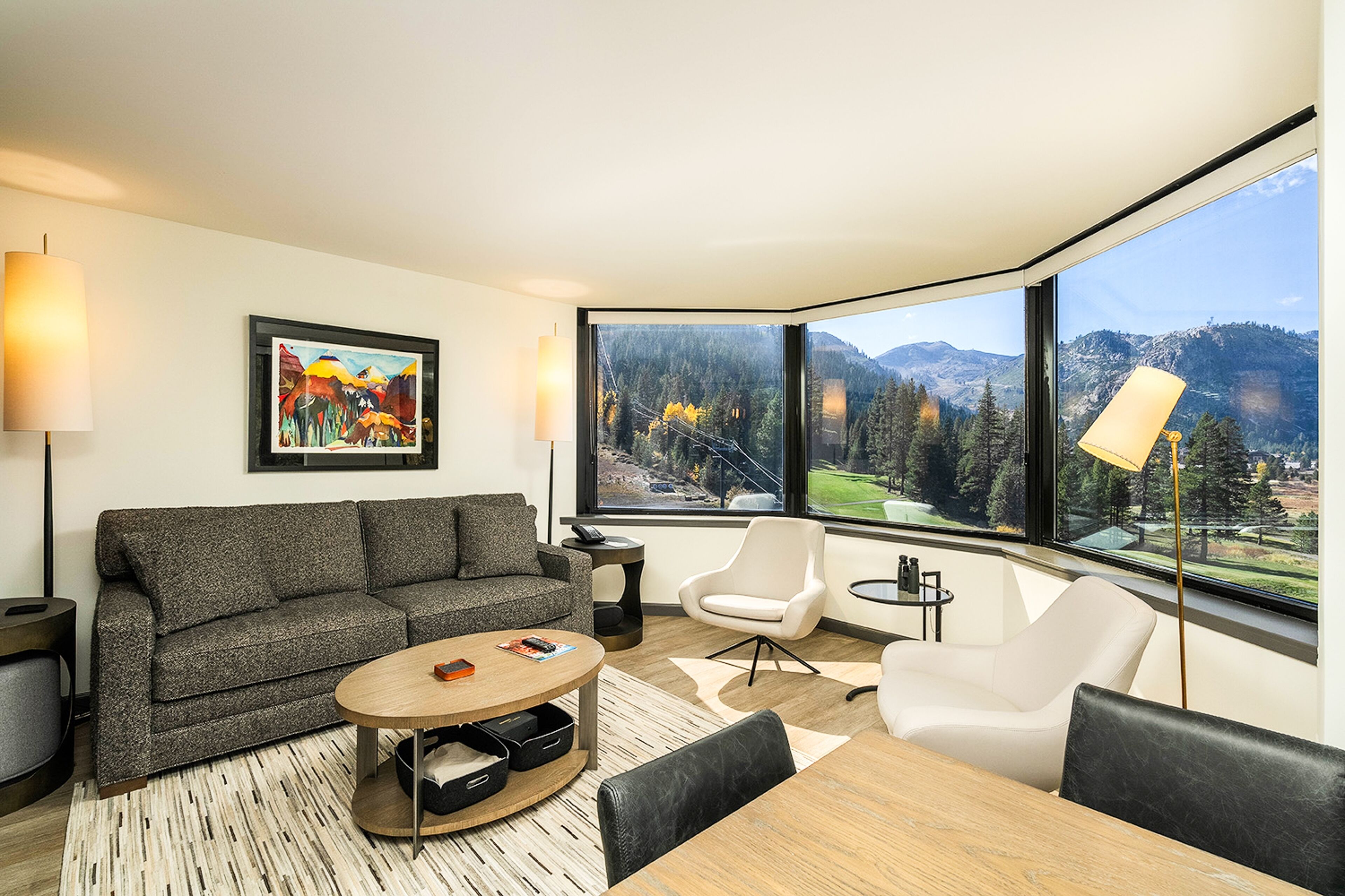 Newly renovated mountain-view condos with ski-in/out access, pools, & hot tubs