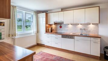 Kühlschrank, Ofen, Herdplatte, Geschirrspüler