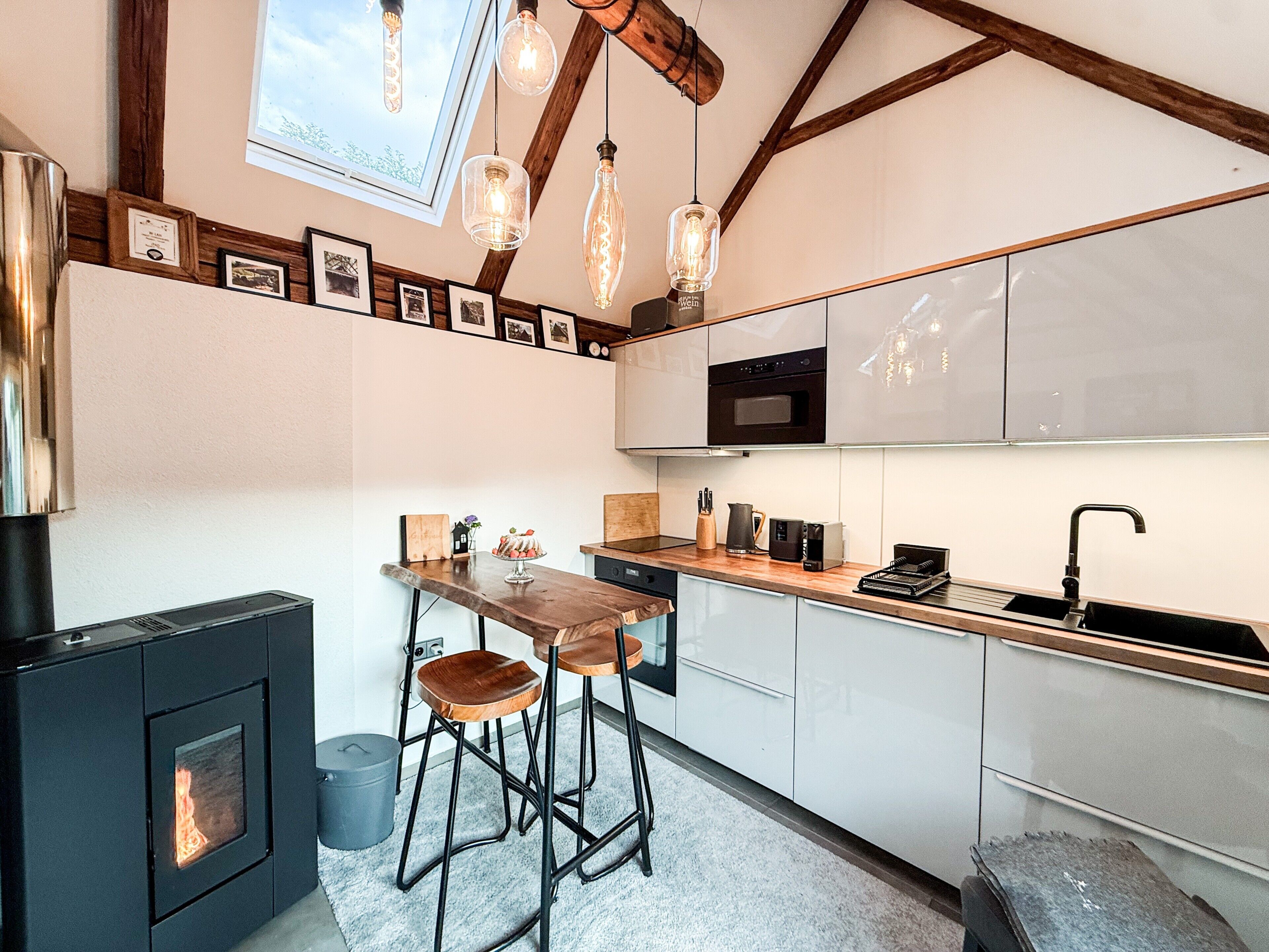 Refrigerador, microondas, horno, placa de cocina