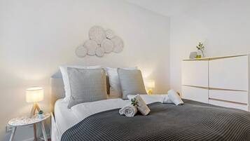1 Schlafzimmer, kostenloses WLAN, Bettwäsche, Rollstuhlgeeignet
