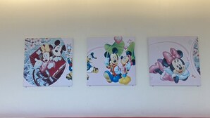 Three framed artworks featuring animated characters. - Friend Homestay (Toucheng)