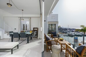Outdoor dining - 243-Fully Renovated-Puerto Banus Marbella Front Line Penthouse (Marbella)