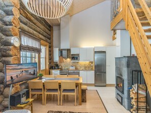 Fridge, microwave, dishwasher, electric kettle