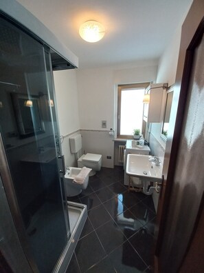 Shower, bidet, towels, soap - 3 Bedroom Apartment in Bionaz (Bionaz)
