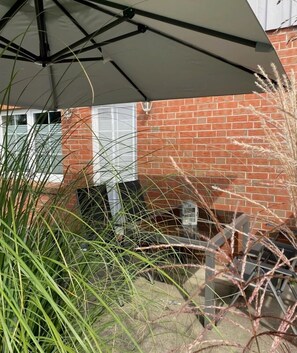 Terrace/patio - Holiday apartment Beach Smile Lodge (Hohenfelde)