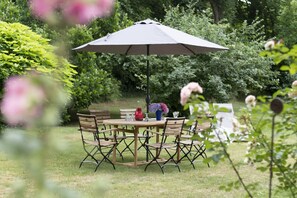 Outdoor dining - Holiday apartment Schlanze 5 (Waddeweitz)