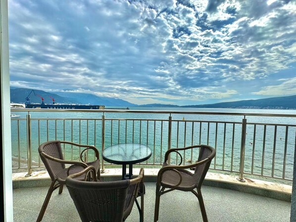 Comfort Apartment, Sea View | Terrace/patio