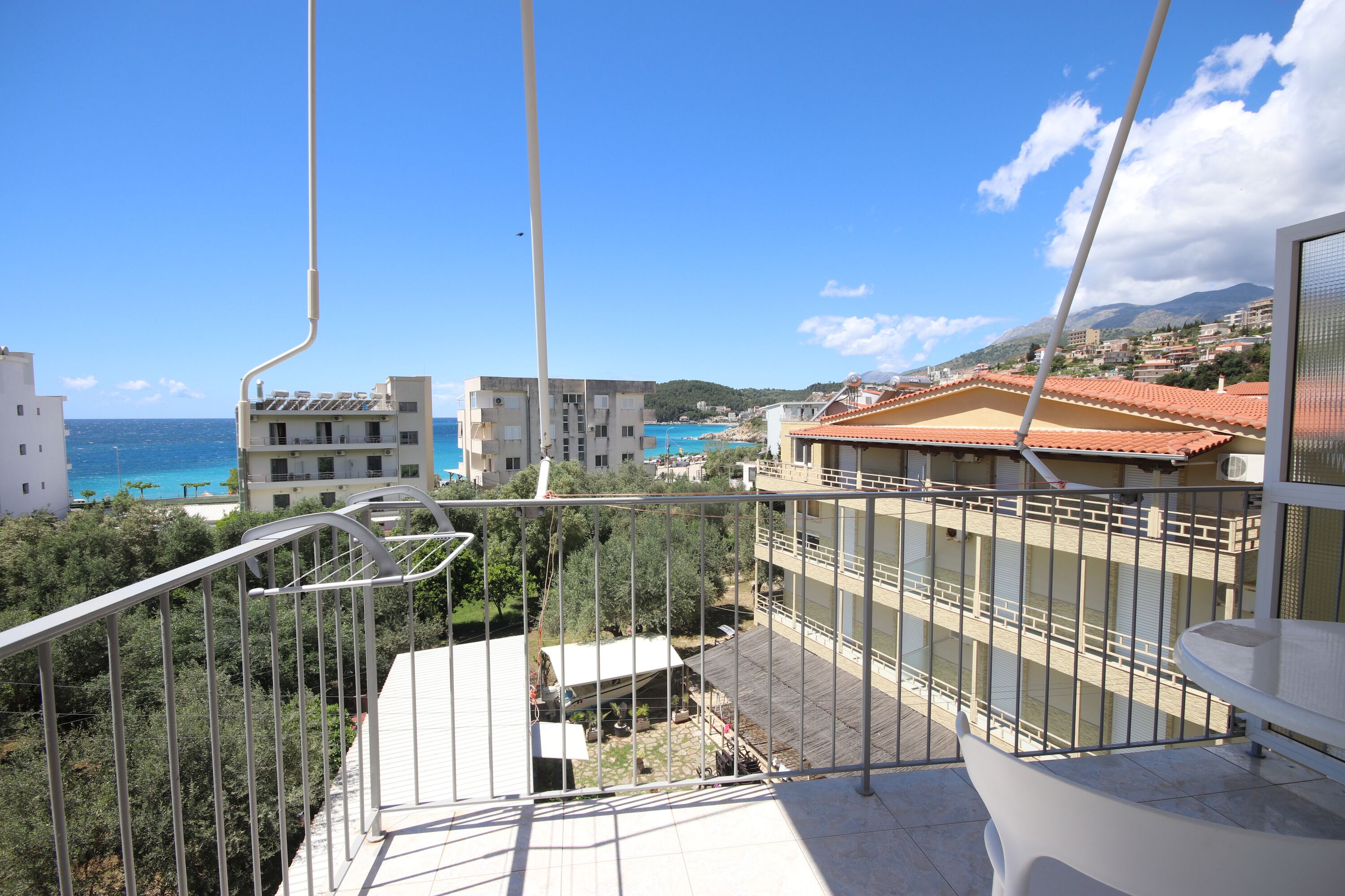 Uitzicht op strand/zee