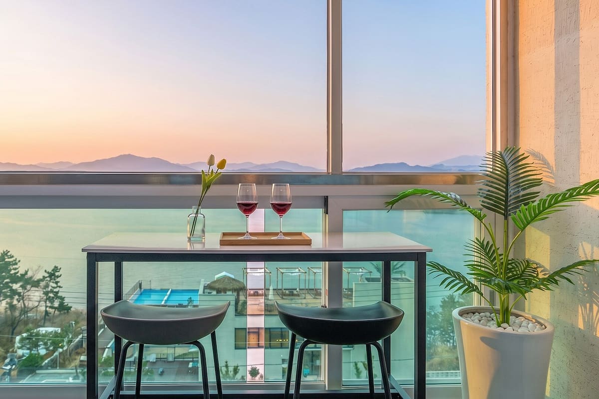 Eenvoudige kamer, 1 slaapkamer (2F oceanview terraceroom (201)) | 1 slaapkamer, gratis wifi