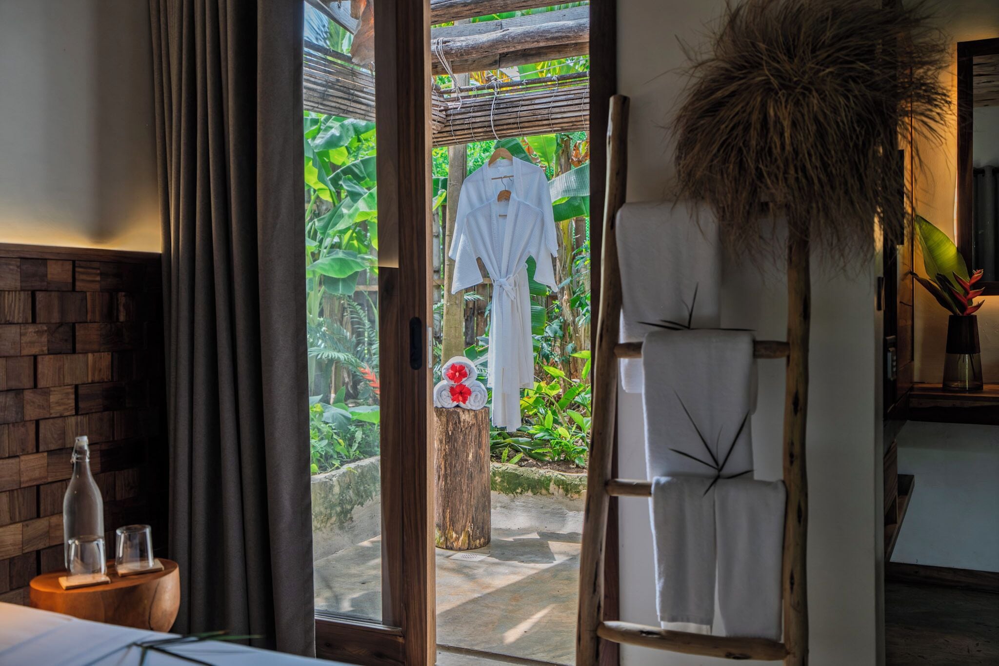 Standard Bungalow, Pool Access, Garden View | Bathroom | Shower, rainfall showerhead, hair dryer, slippers