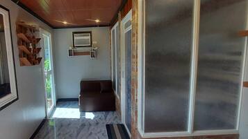 Chambre, 1 chambre, vue établissement | Coin séjour