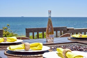 Outdoor dining - Stunning Waterfront Views, Beach steps away! (Wellfleet)