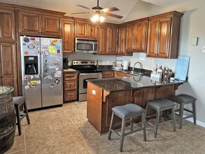 Fridge, microwave, oven, stovetop - Y-Knot Walk to Beach Pet Friendly Gated Deck (Grand Isle)