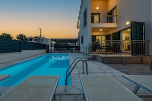 A heated pool