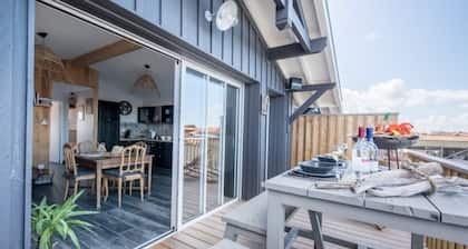 Cabane Bois n°4 Bord de Leau Bassin Darcachon